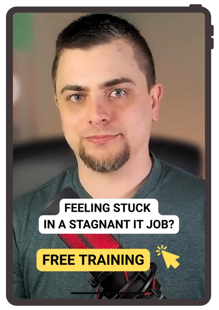 Zoltán Tarkó presenting in the free tech career coaching training video