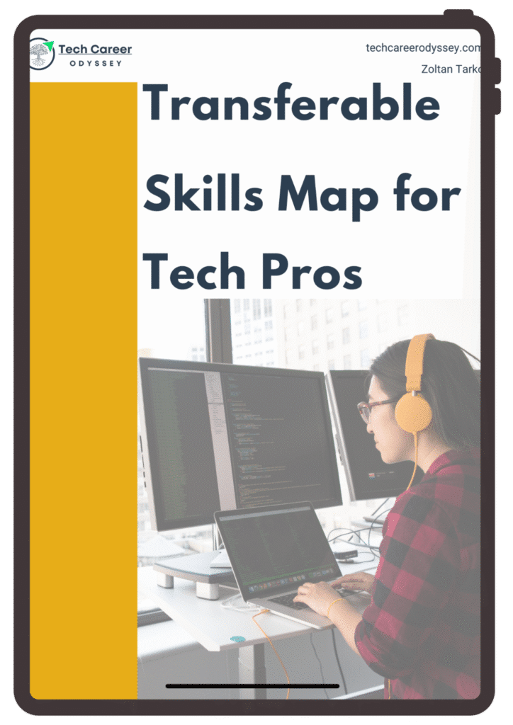 Cover image of the free eBook “Transferable Skills Map for Tech Pros” by Zoltán Tarkó